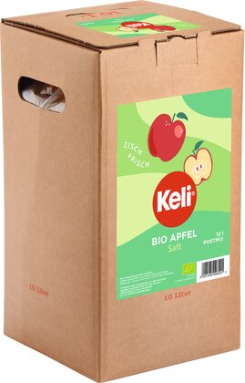 KELI Apfelsaft Bio klar POM 10 l BiB